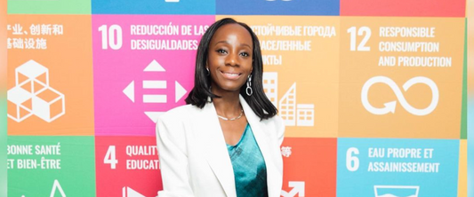 Samata Wears Anna Zuckerman To The Conscious Fashion Campaign’s Annual Meeting At The UN HQ