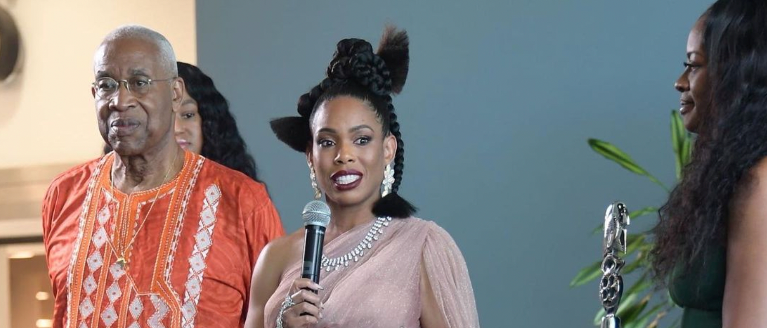 Angela-Lewis-Wears-Anna-Zuckerman-to-the-Pan-African-Film-and-Arts-Festival Anna Zuckerman