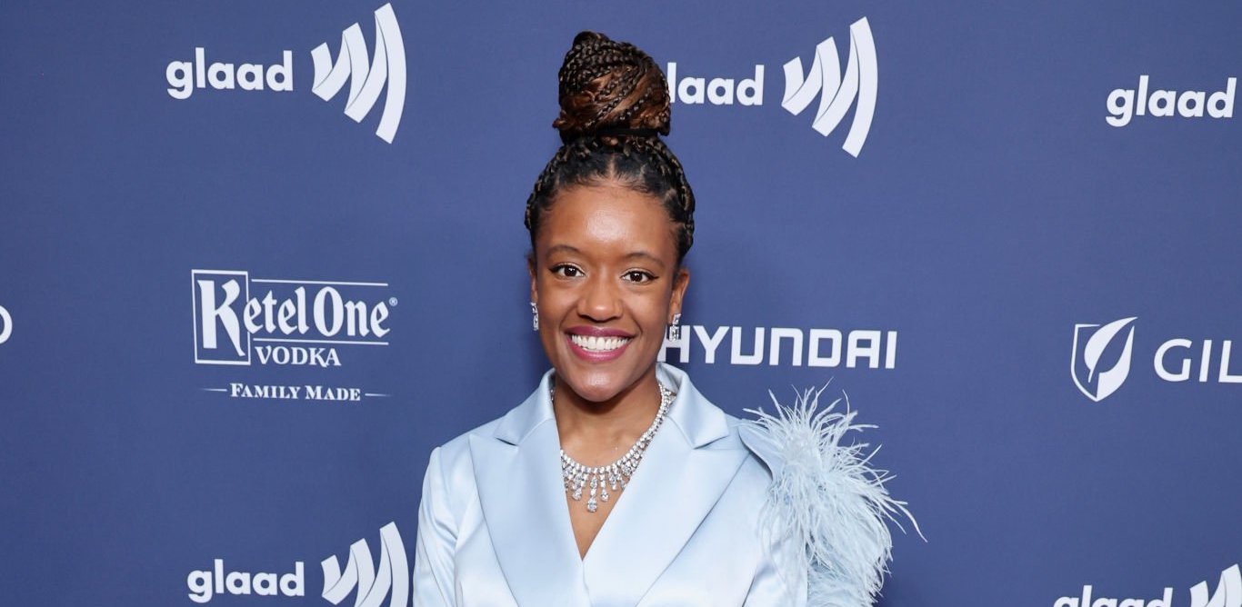Qween-Noveen-Wears-Anna-Zuckerman-To-The-GLAAD-Media-Awards Anna Zuckerman
