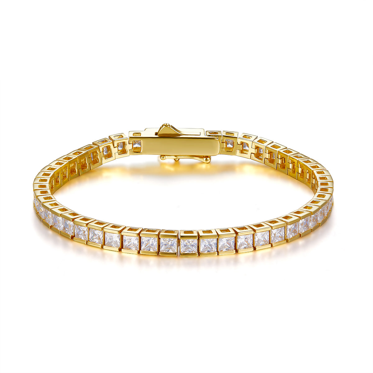 10 Carat Princess Cut Bracelet