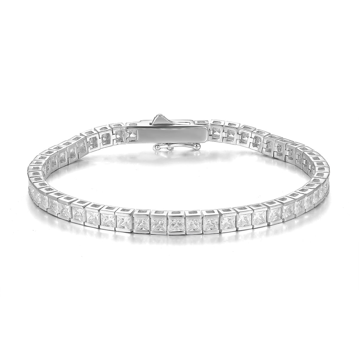 10 Carat Princess Cut Bracelet