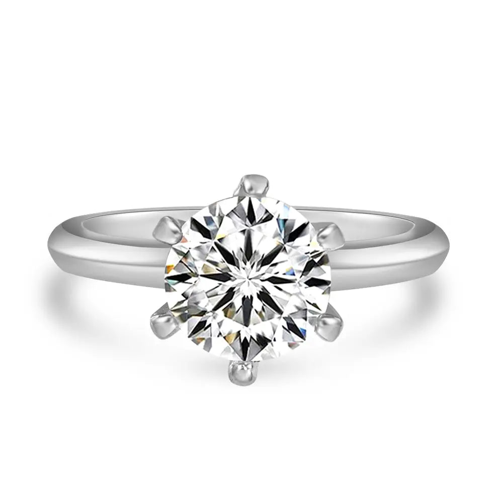 2 Carat Solitaire Engagement Ring - Anna Zuckerman Rings