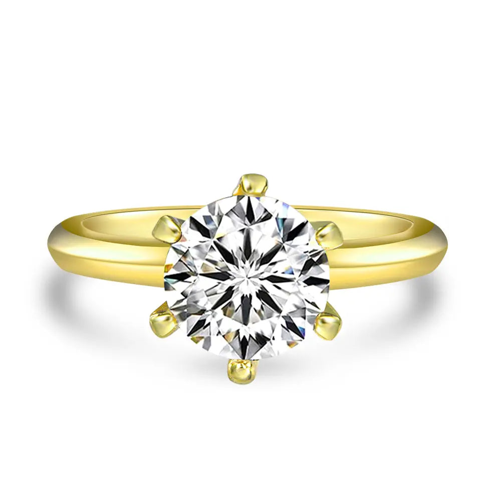 2 Carat Solitaire Engagement Ring - Anna Zuckerman Rings