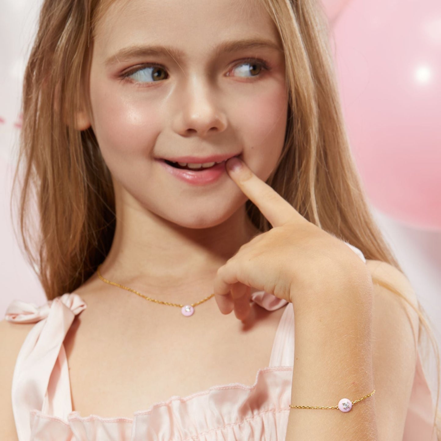 Petit Cupcake Necklace in Pink