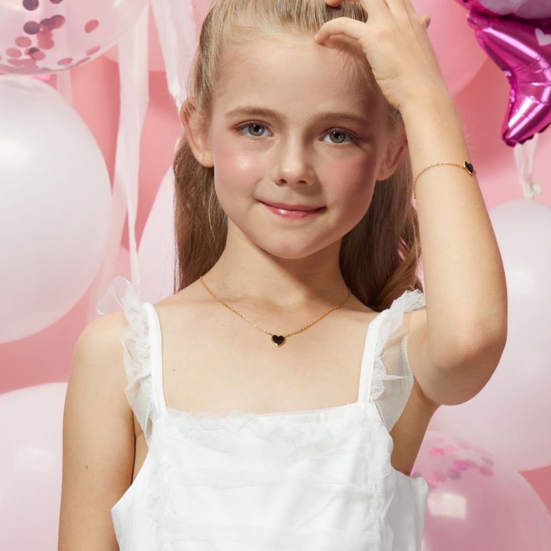 Petit Love Necklace in Black