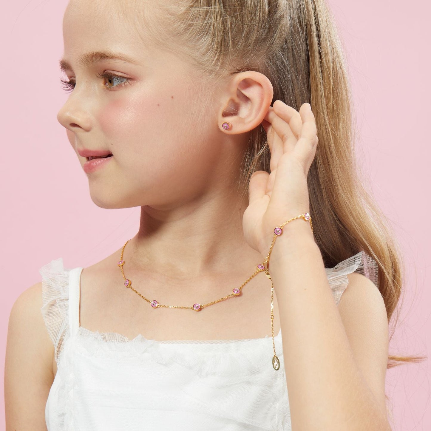 Petit Bubble Earrings in Rose