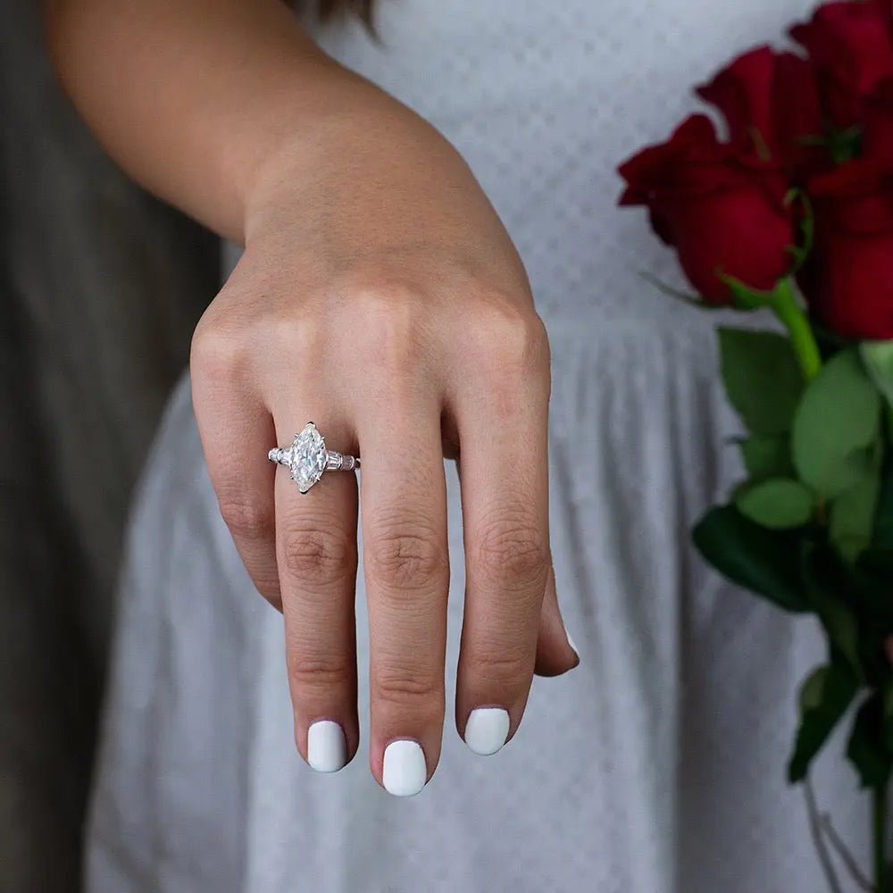 3 Carat Marquee Ring Anna Zuckerman