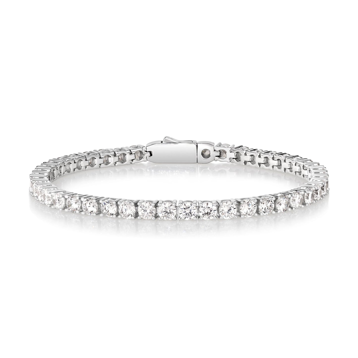 4 Carat Straight Line Tennis Bracelet - Anna Zuckerman