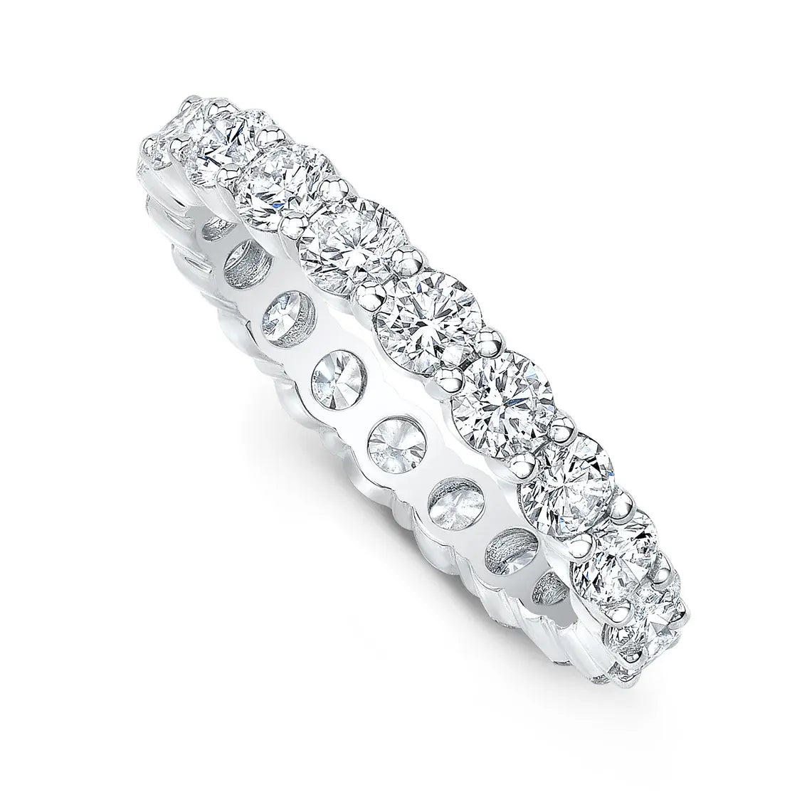 5 Carat Eternity Ring in Platinum - Anna Zuckerman