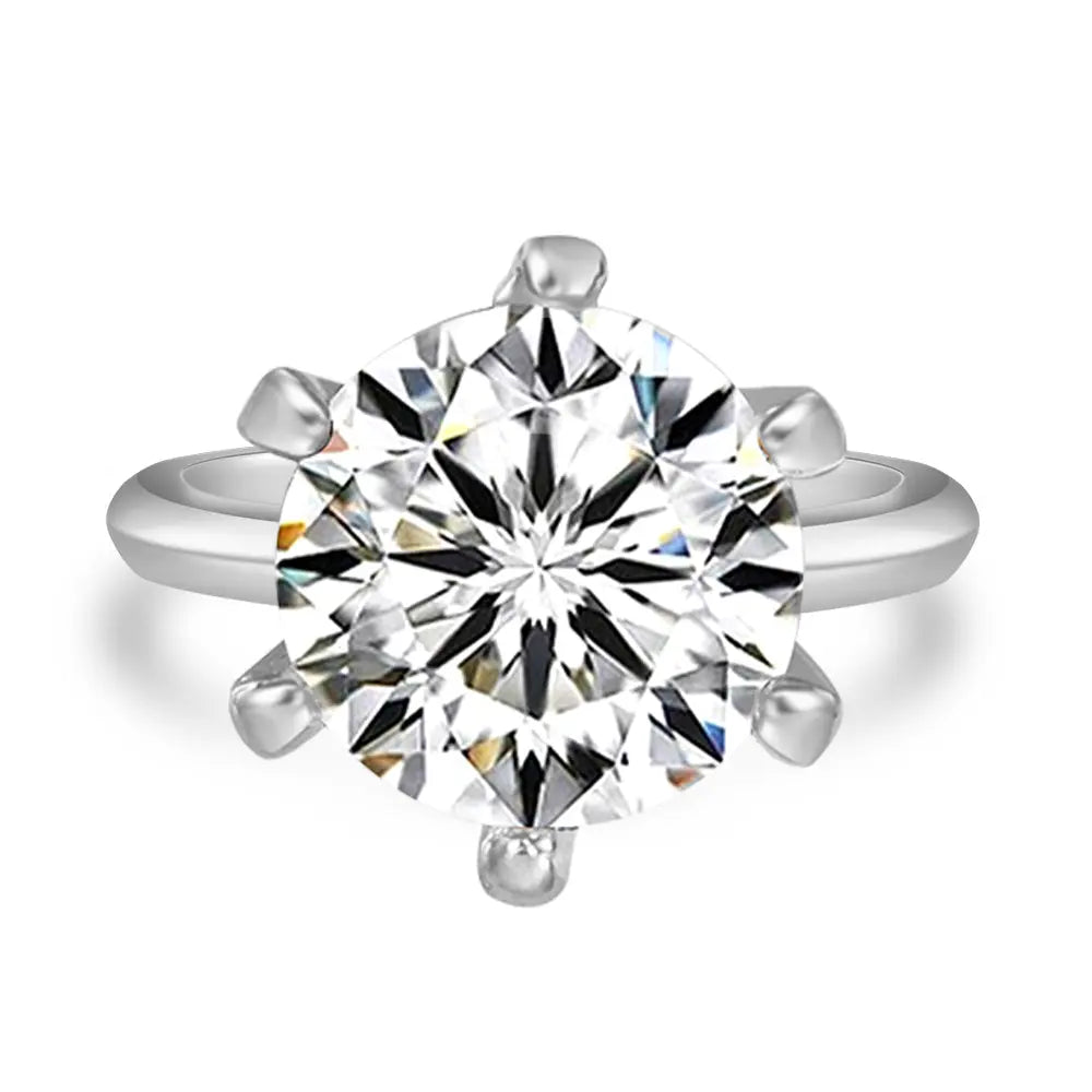 7 Carat Solitaire Engagement Ring - Anna Zuckerman