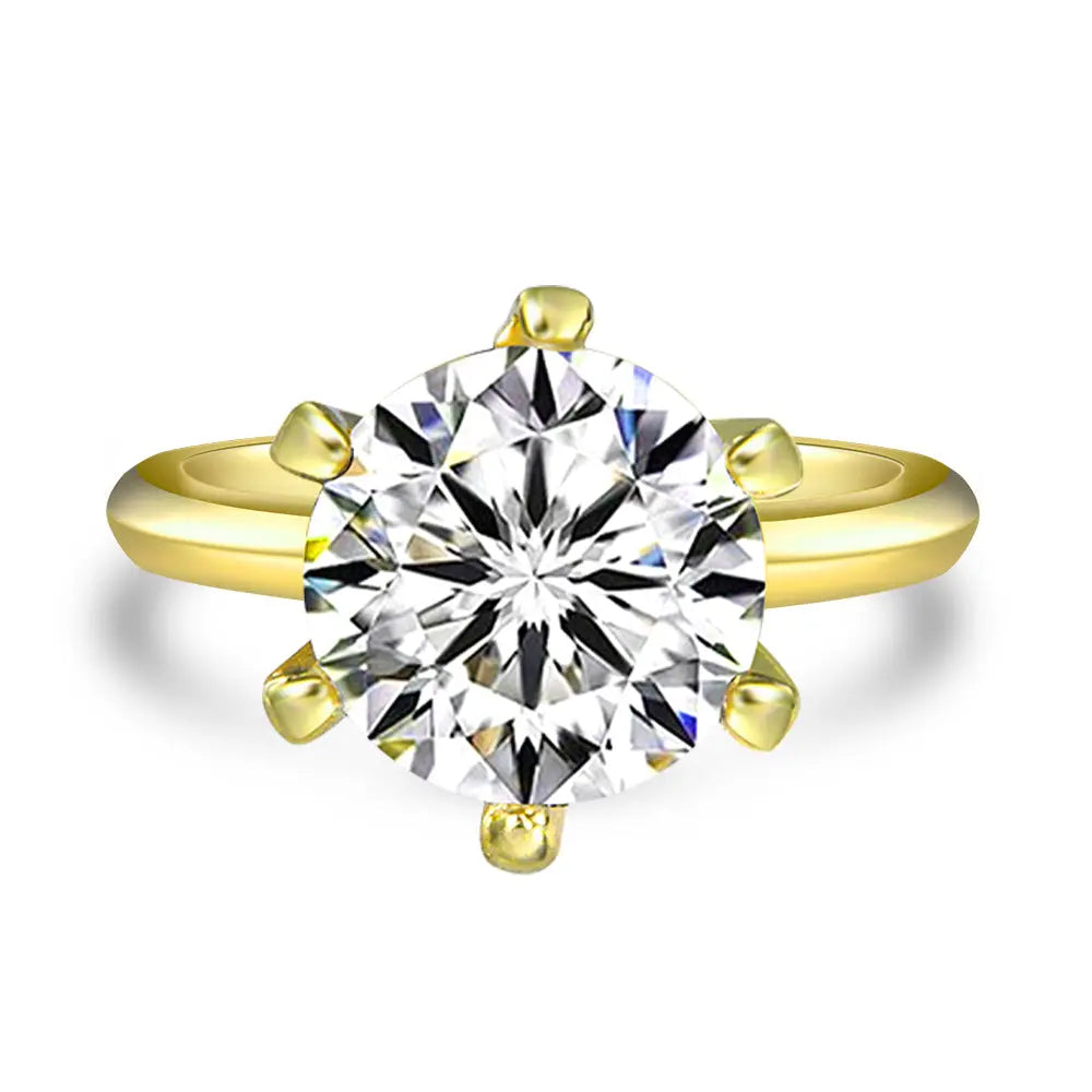 7 Carat Solitaire Engagement Ring - Anna Zuckerman