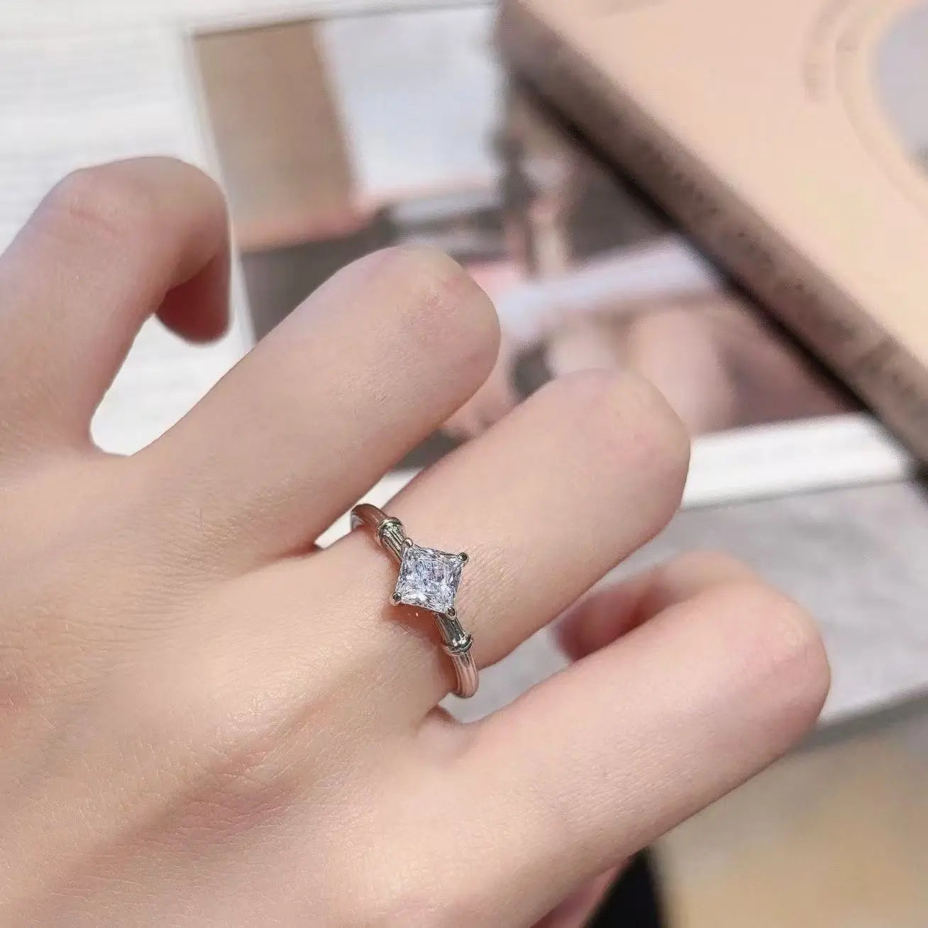 Grace Ring in Platinum Anna Zuckerman