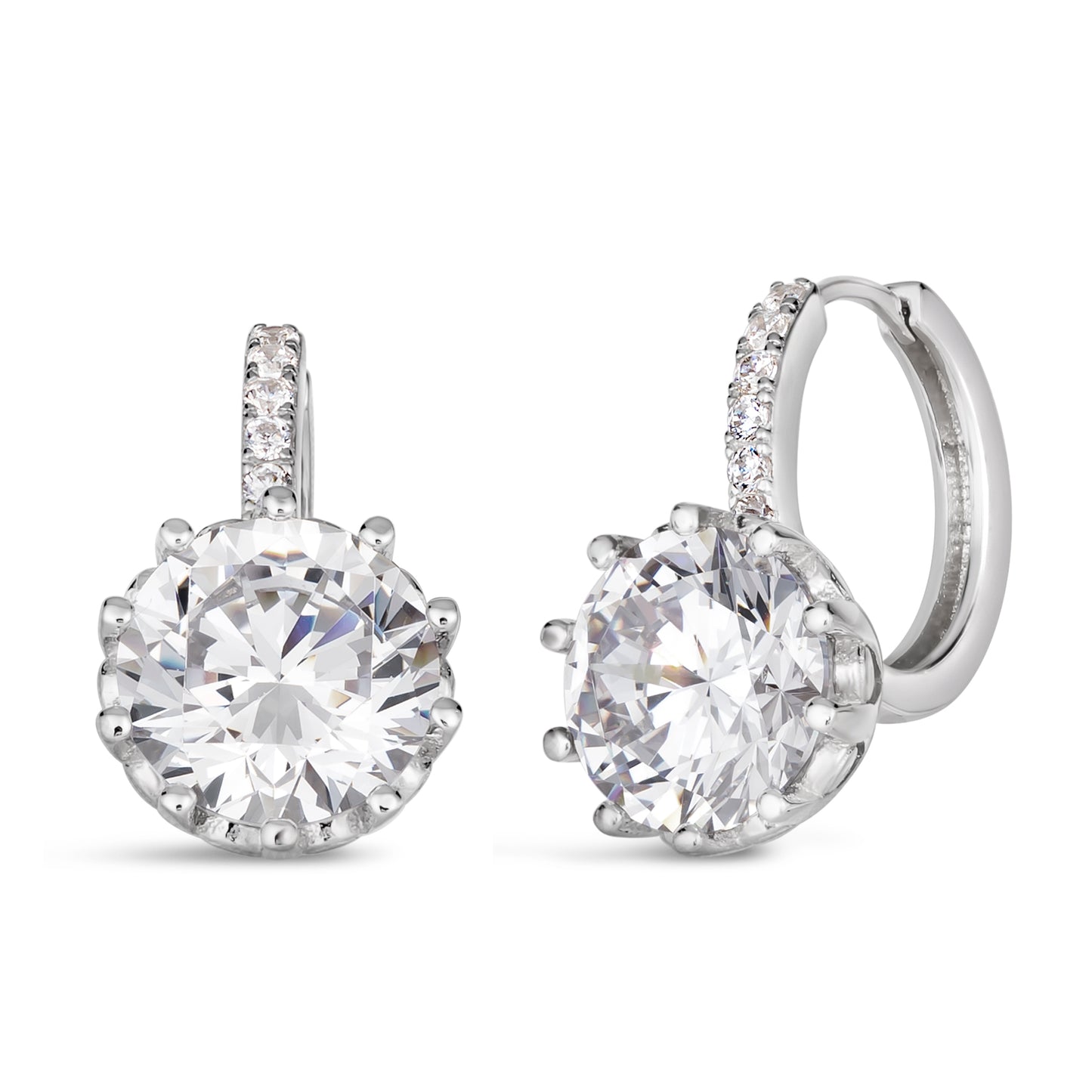 Anastasia 64 Pavē Huggie Earrings