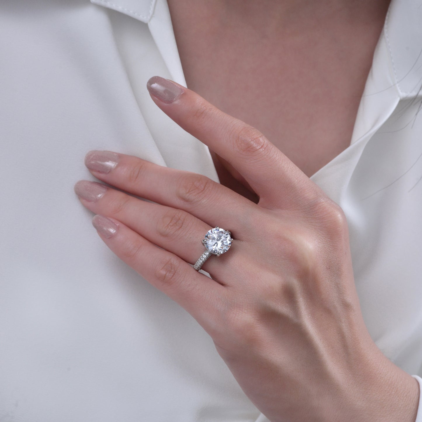 Anastasia 64 Diamond White 4ct Ring