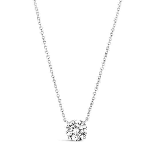 Just Like A Diamond Solitaire Necklace - Anna Zuckerman Necklaces