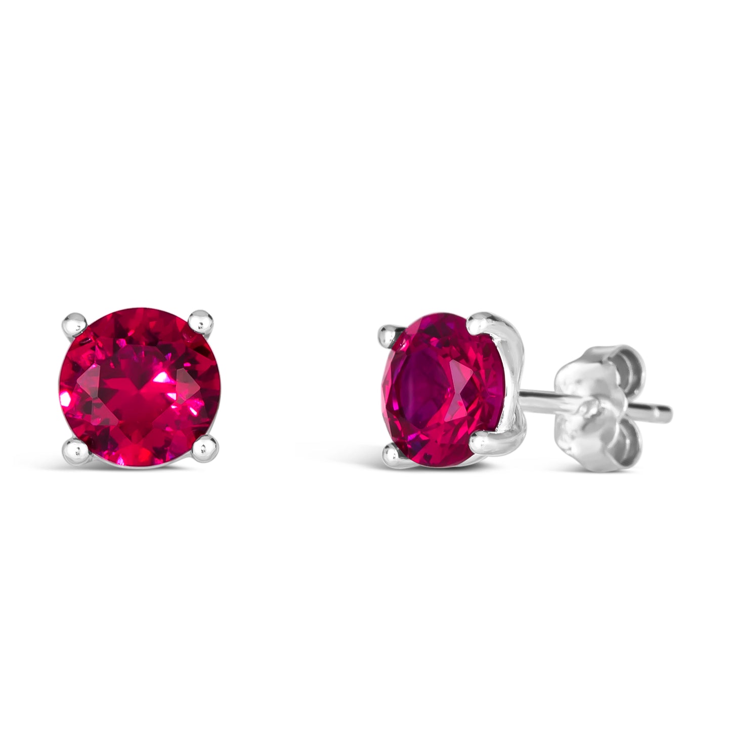 Rock Star 2 Carat Diamond Crystalline Studs in Multi Color Gem - Anna Zuckerman Earrings