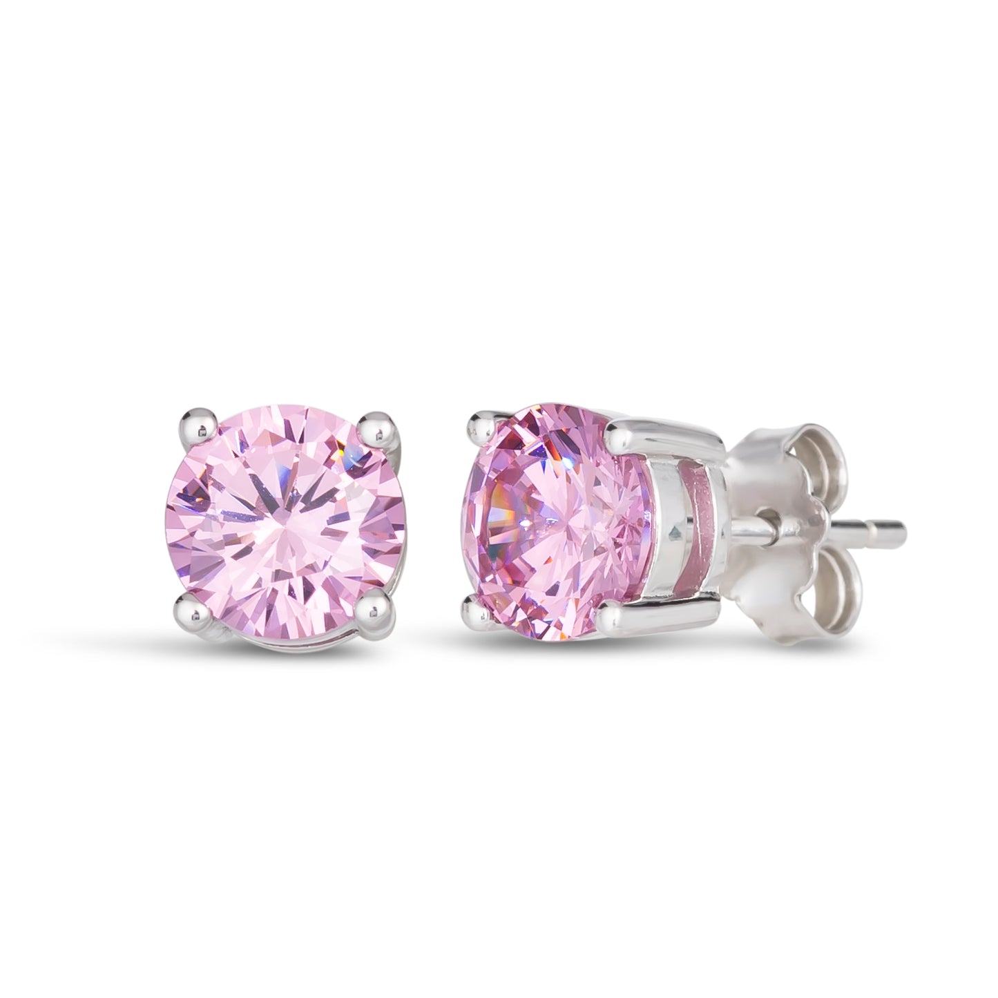 Rock Star 2 Carat Diamond Crystalline Studs in Multi Color Gem - Anna Zuckerman Earrings