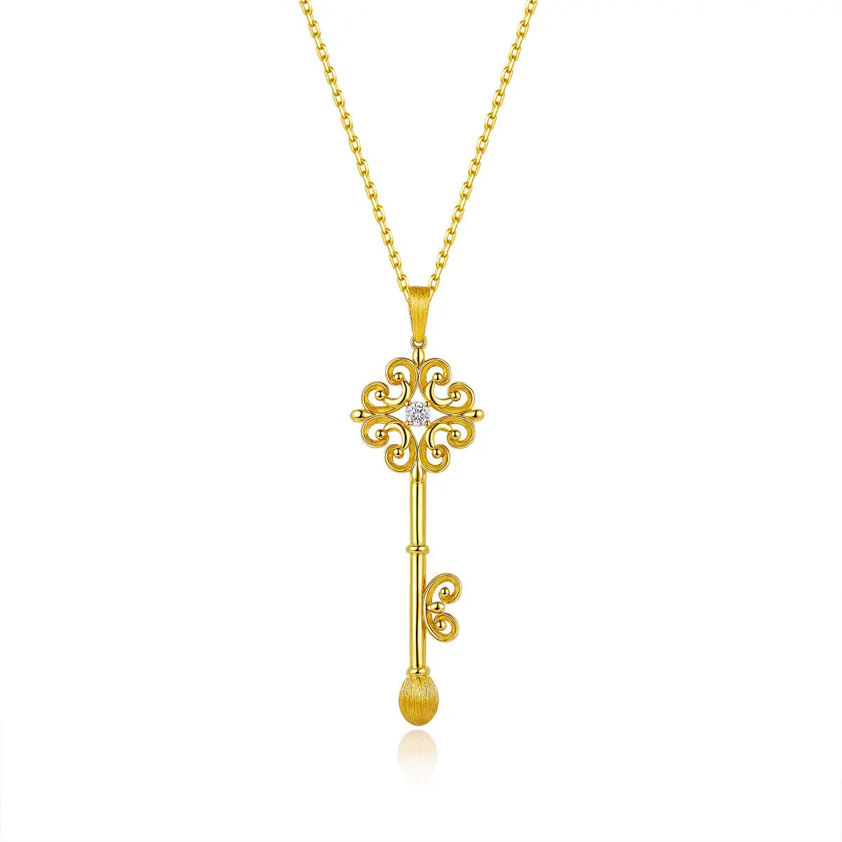 Aziza Key Necklace Anna Zuckerman