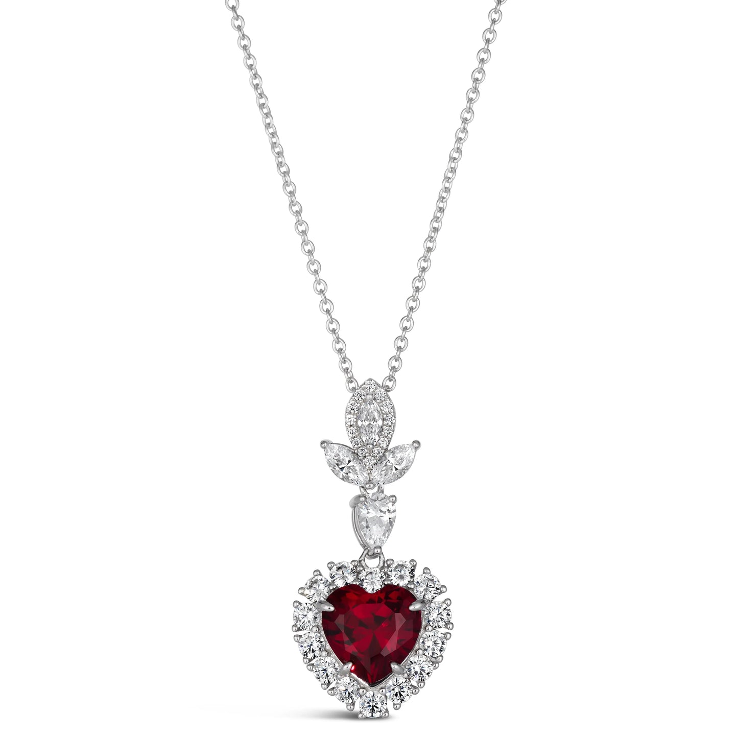 Calista Heart Necklace Ruby Anna Zuckerman