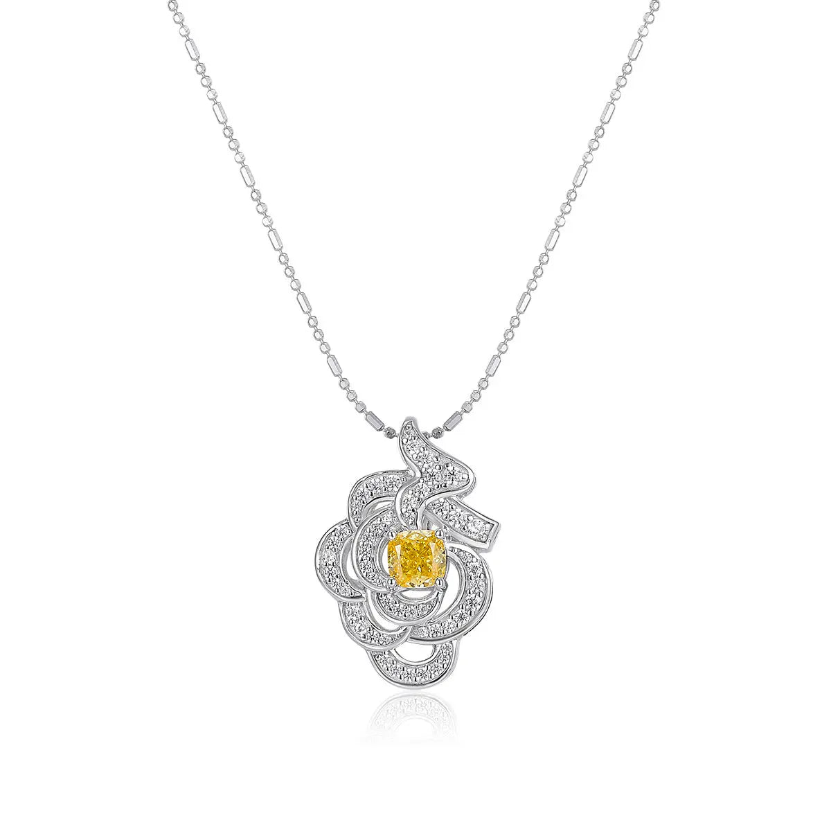 Canary Rose Necklace Anna Zuckerman
