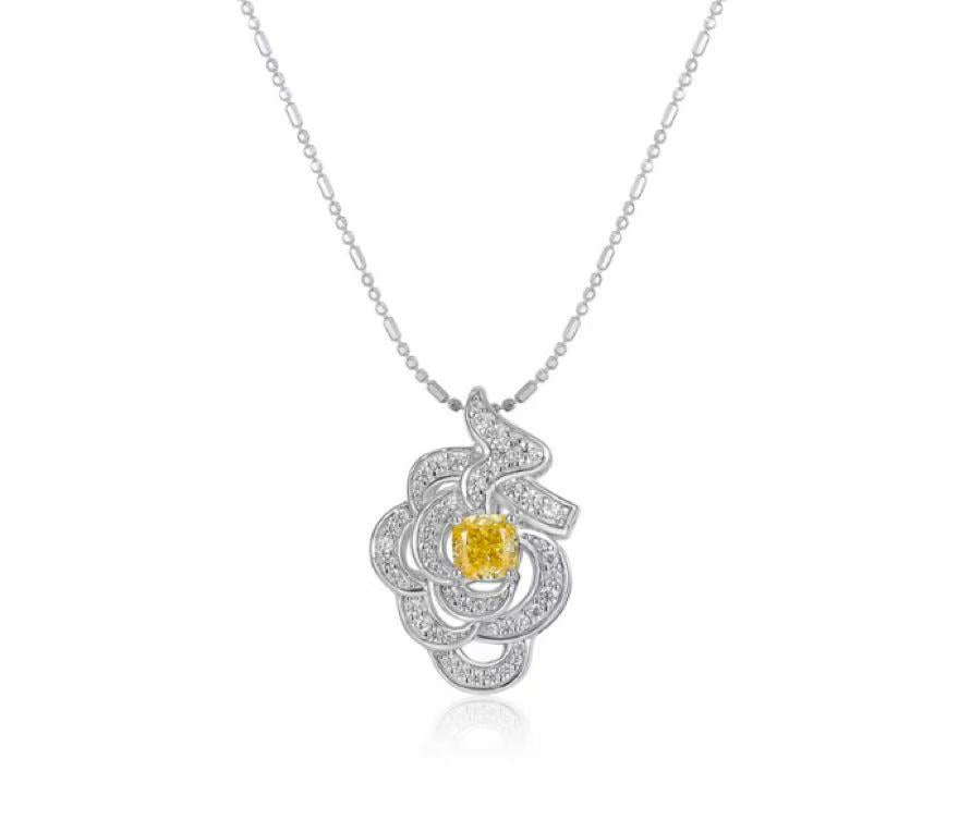 Canary Rose Necklace