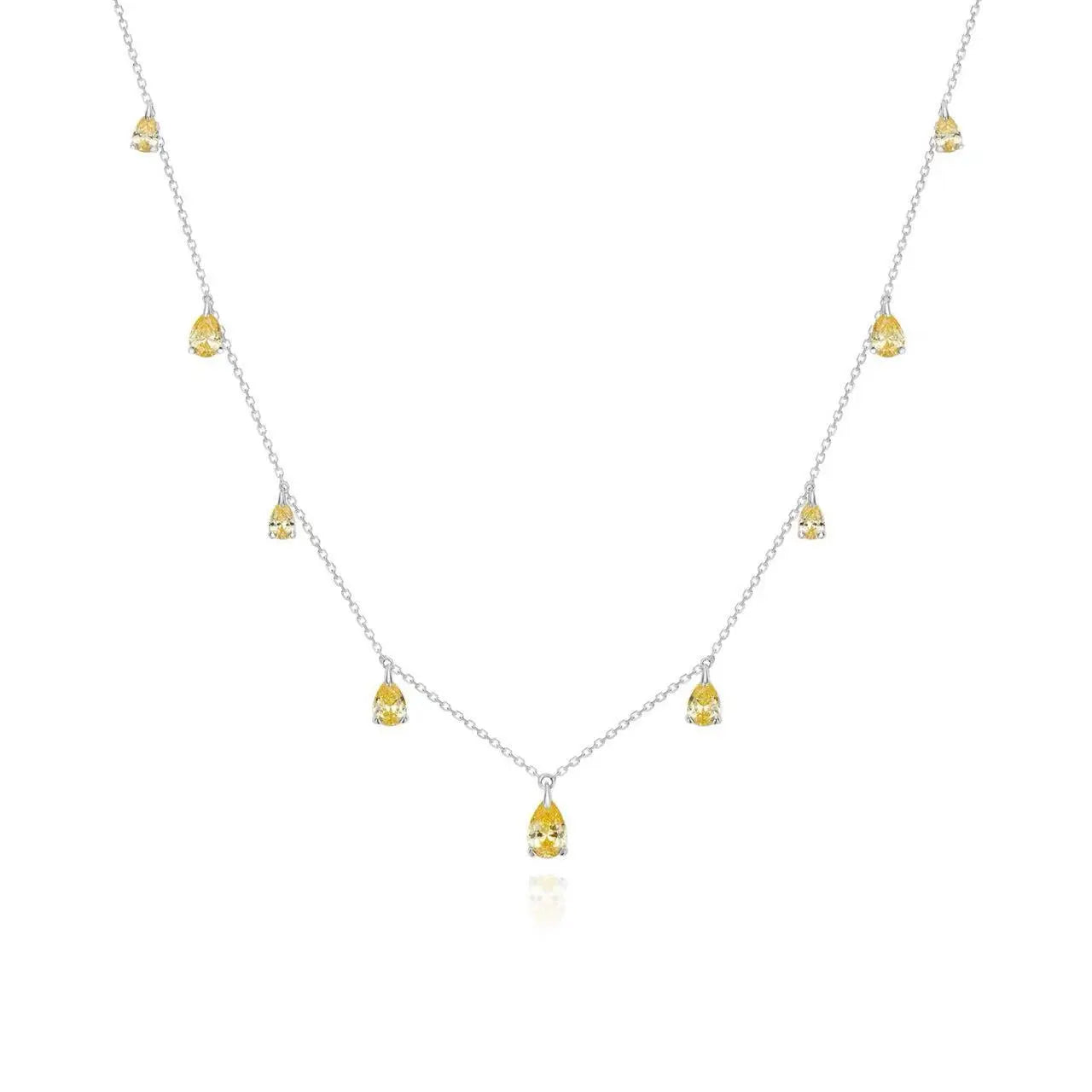 Champagne Drop Necklace in Canary Yellow Anna Zuckerman