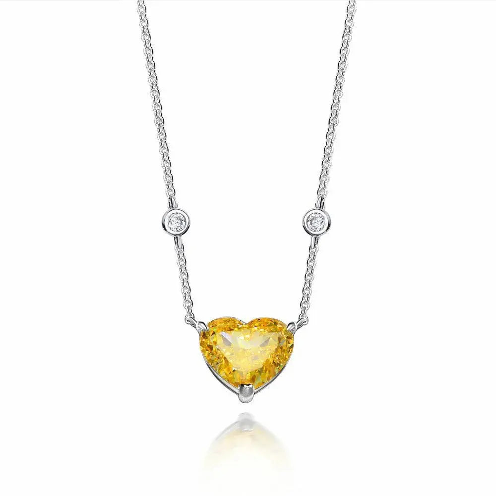 Chloe Zoe Necklace in Canary Yellow Anna Zuckerman