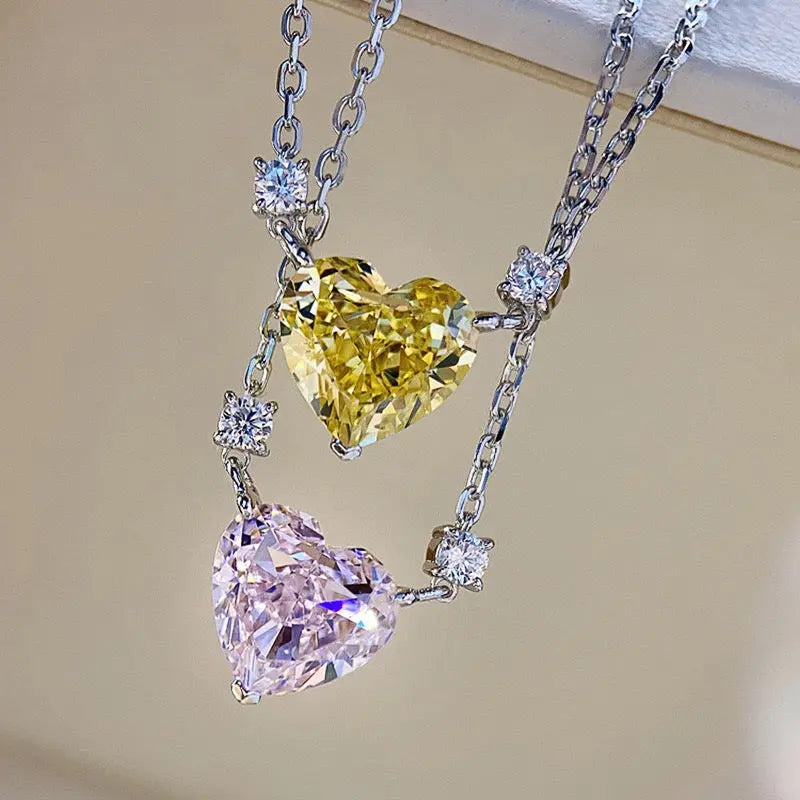 Chloe Zoe Necklace in Canary Yellow Anna Zuckerman