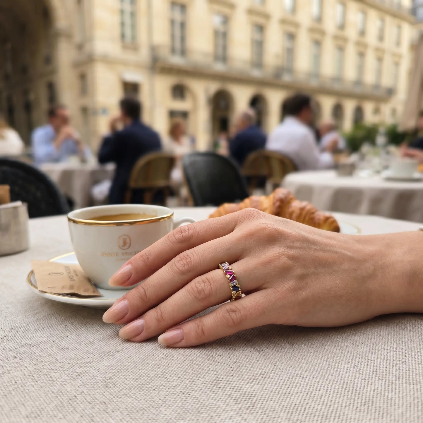 Confetti Baguette Eternity Ring