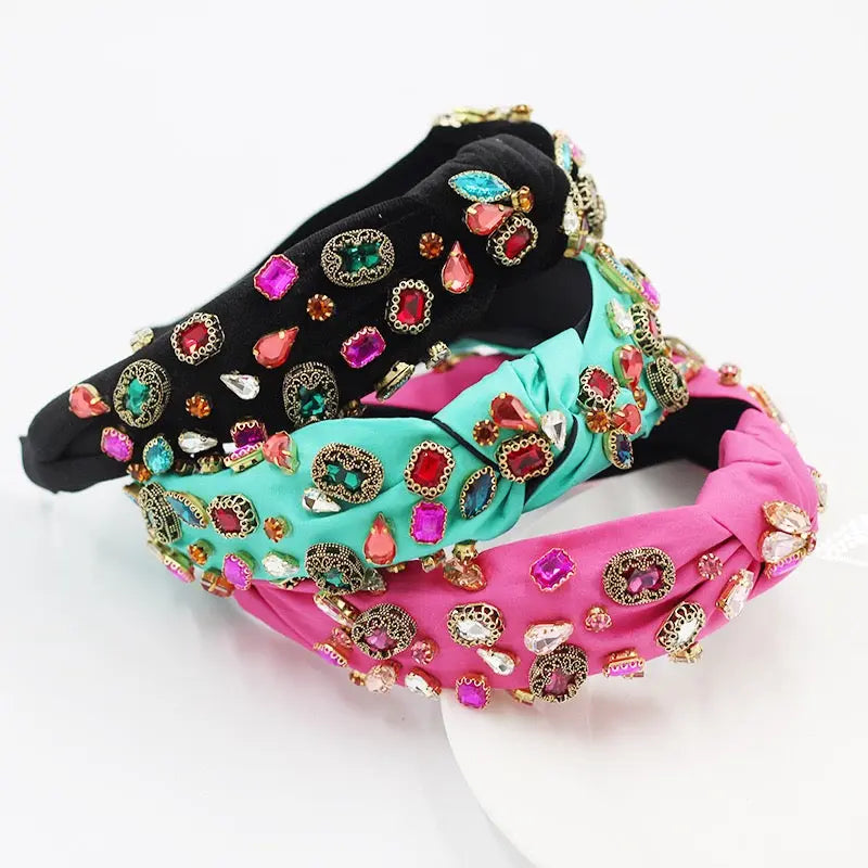 Contessa Jewel Knotted Headband Anna Zuckerman