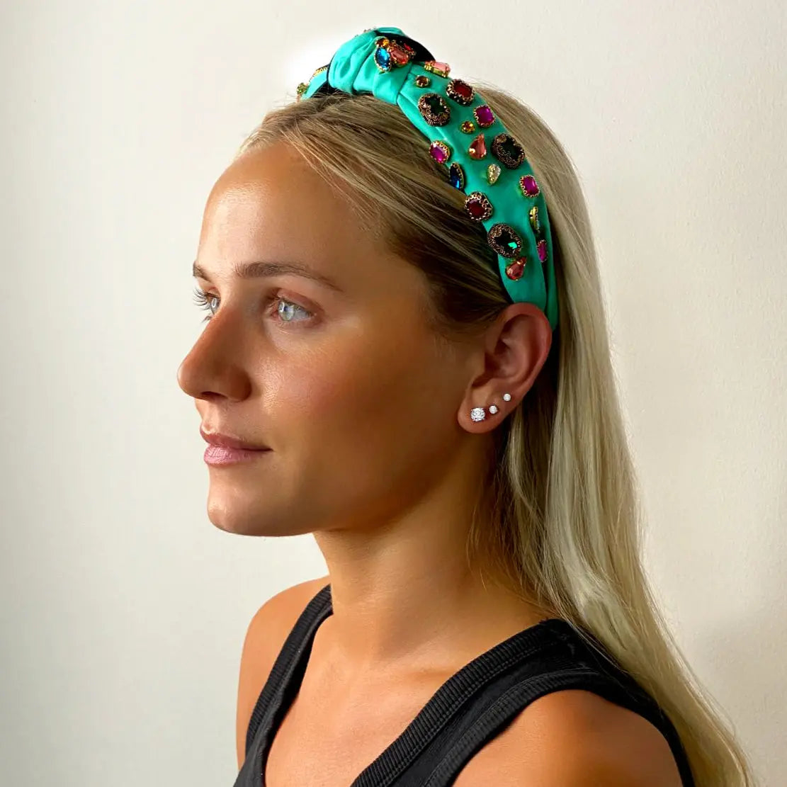 Contessa Jewel Knotted Headband Anna Zuckerman