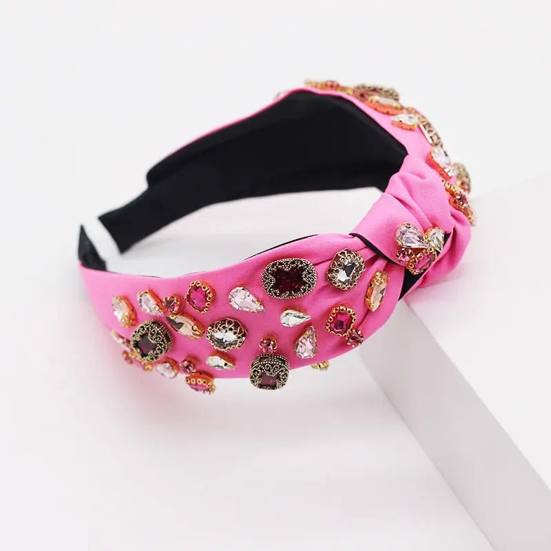 Contessa Jewel Knotted Headband Anna Zuckerman