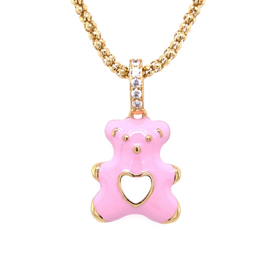 Tous Gold- and Red-Colored Teddy Bear Key Ring