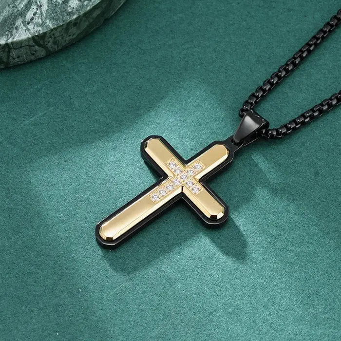 Davant Gold Cross Necklace Anna Zuckerman