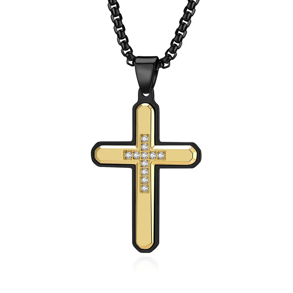 Davant Gold Cross Necklace Anna Zuckerman