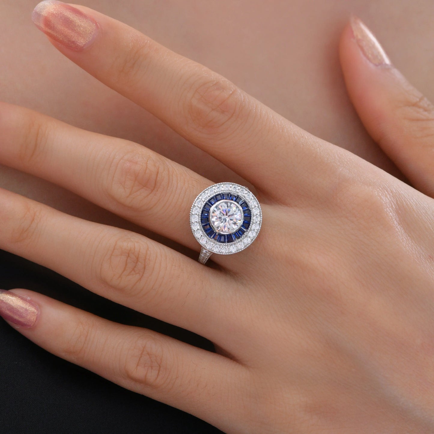 Demi Vintage 1 Carat Diamond Crystalline Ring Ruby - Anna Zuckerman