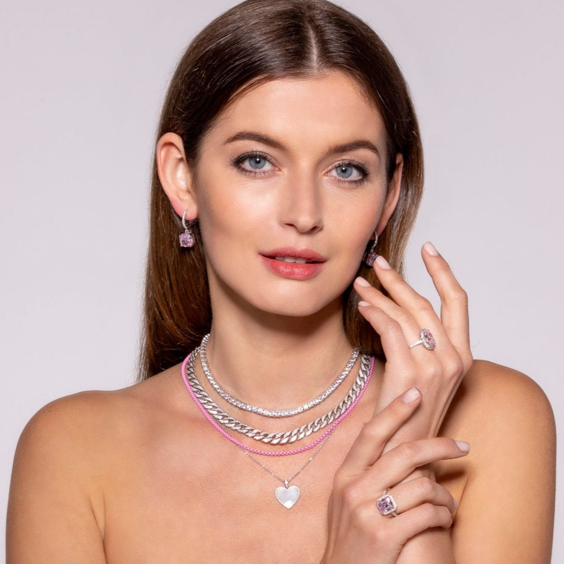 Enamel Link Chain Necklace