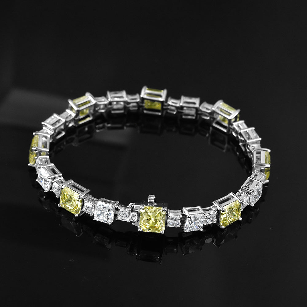 30 Carat Princess Tennis Bracelet