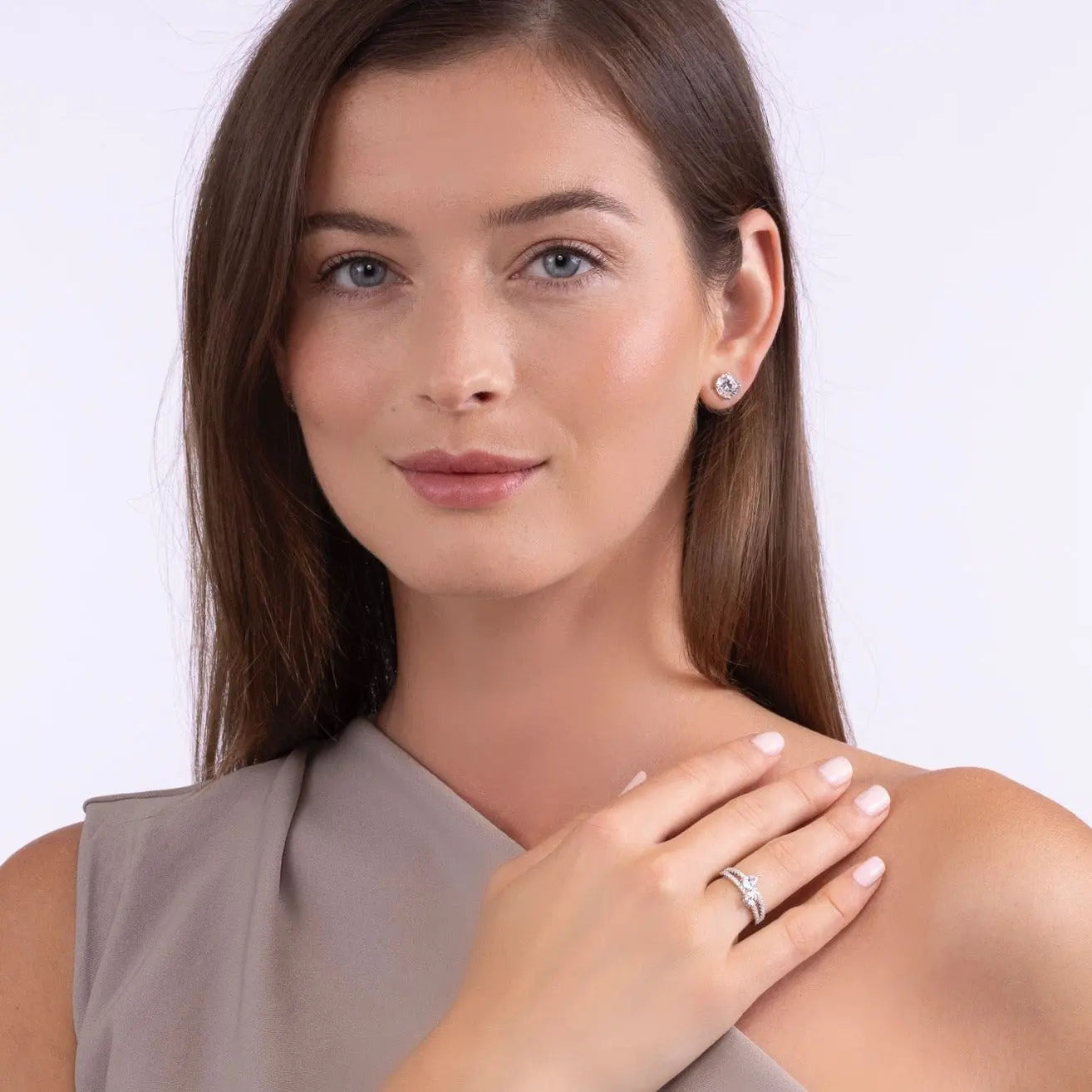 Double Diamond Bypass Ring Anna Zuckerman Retail