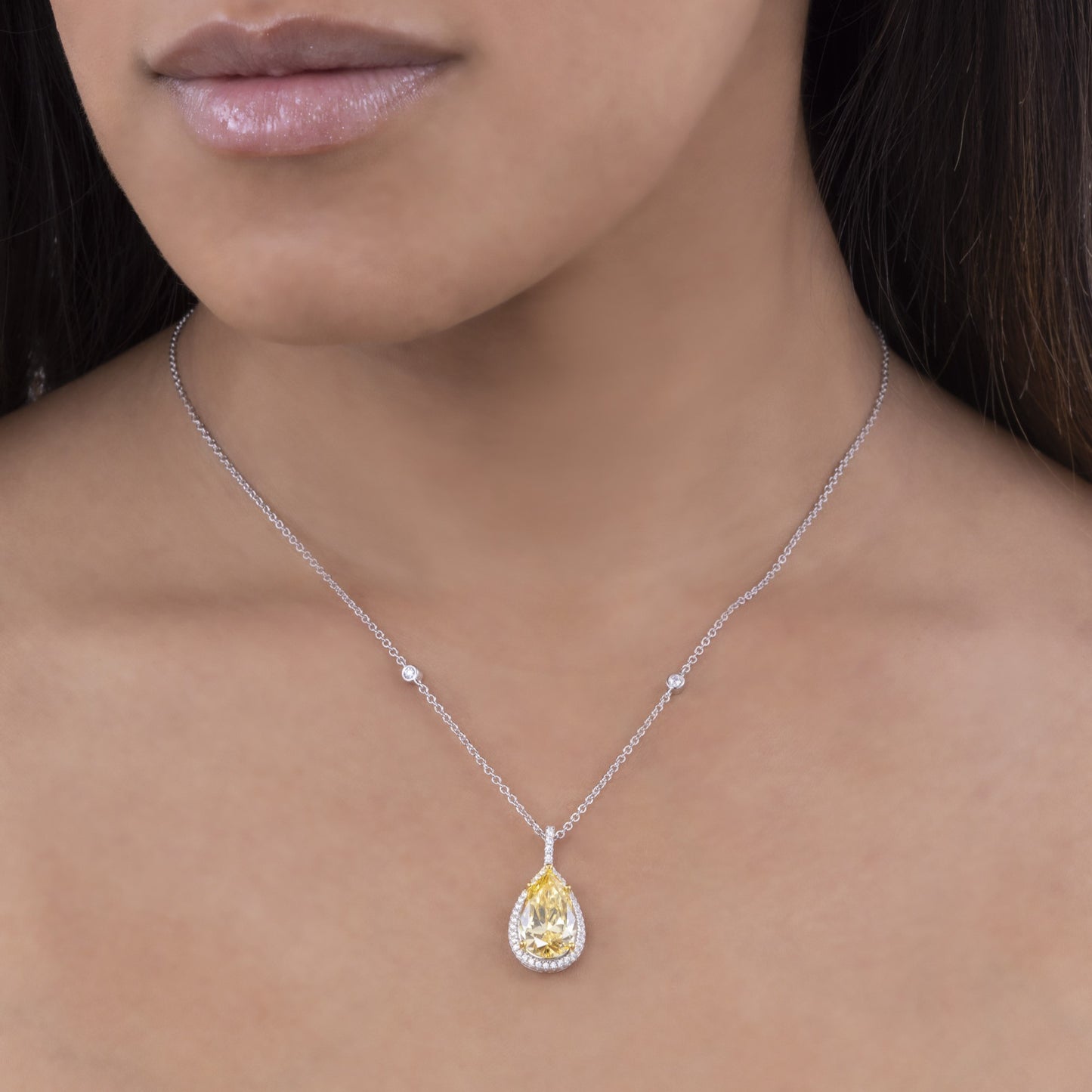 Elizabeth 33 Canary Yellow Necklace