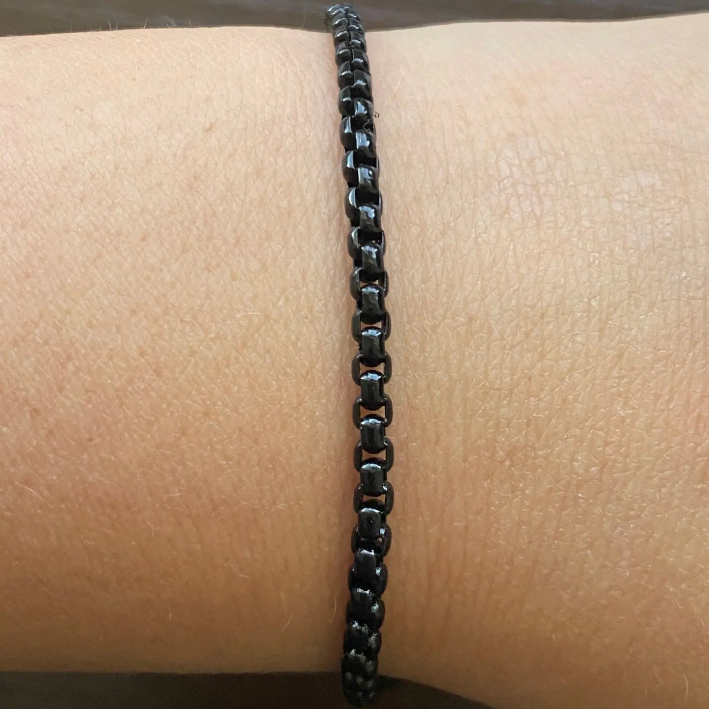 Enamel Chain Link Anklet Anna Zuckerman