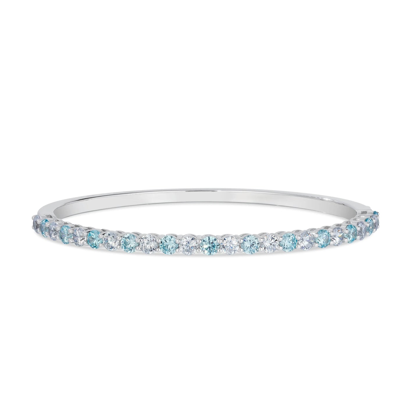Envy Classic Bangle Bracelet in Aquamarine Anna Zuckerman