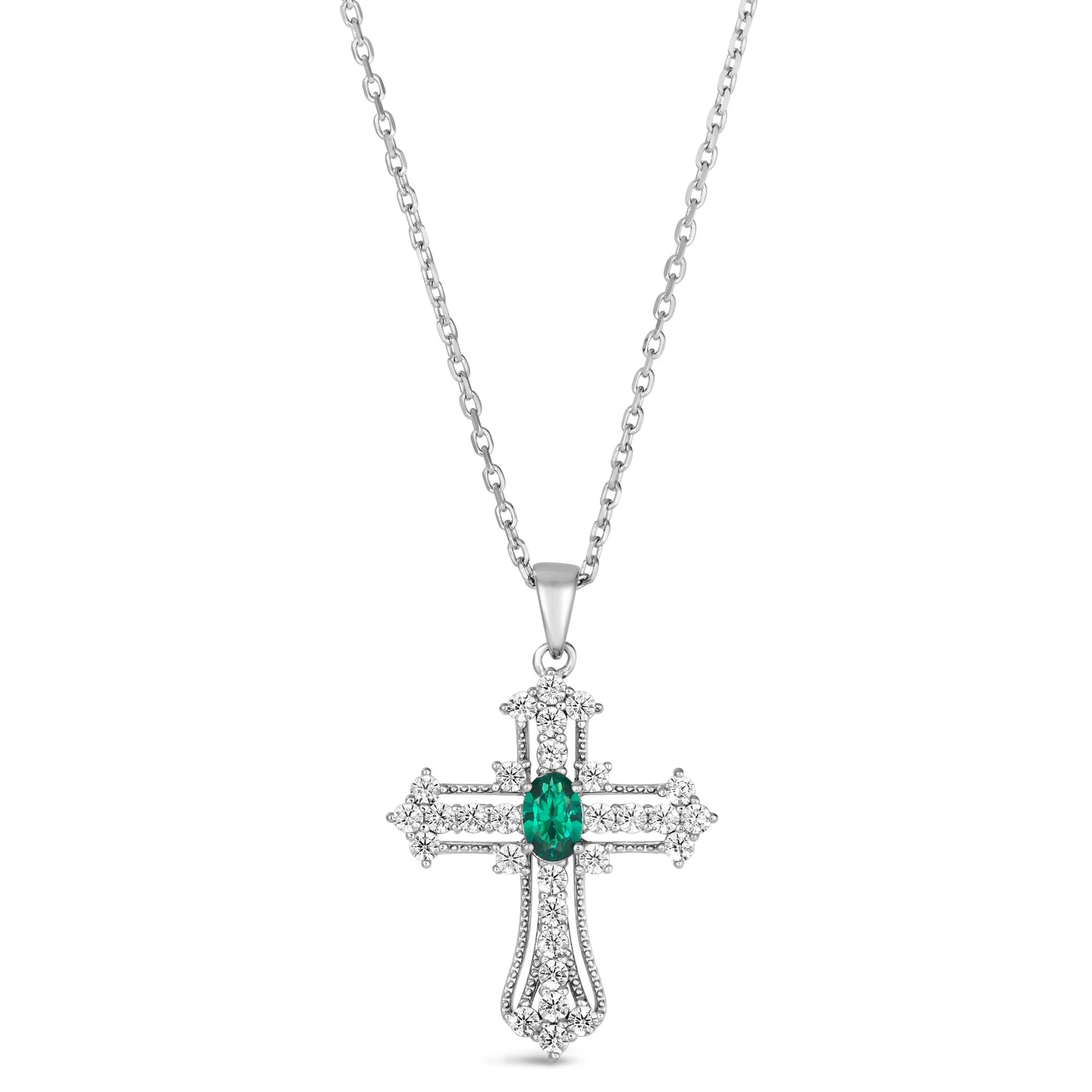 Eternal Life Cross Necklace Anna Zuckerman