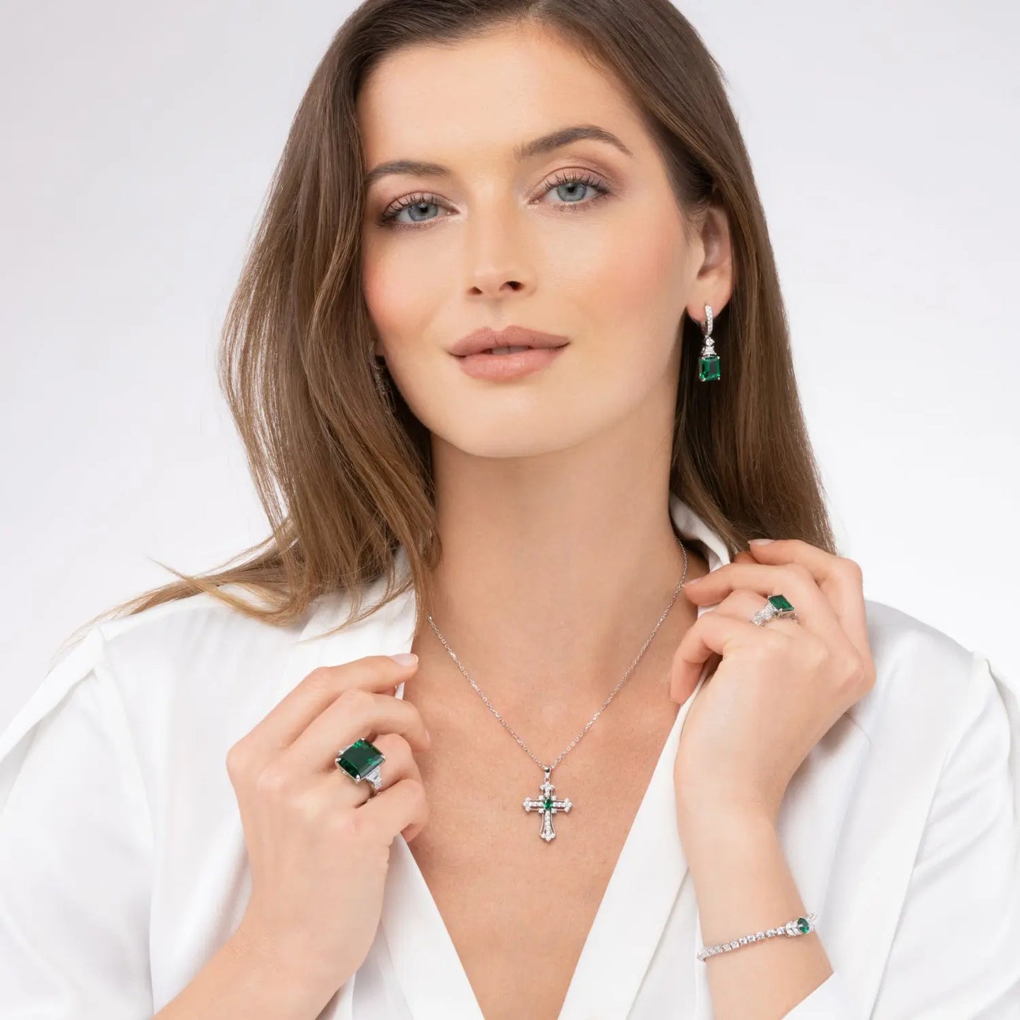 Eternal Life Cross Necklace Anna Zuckerman
