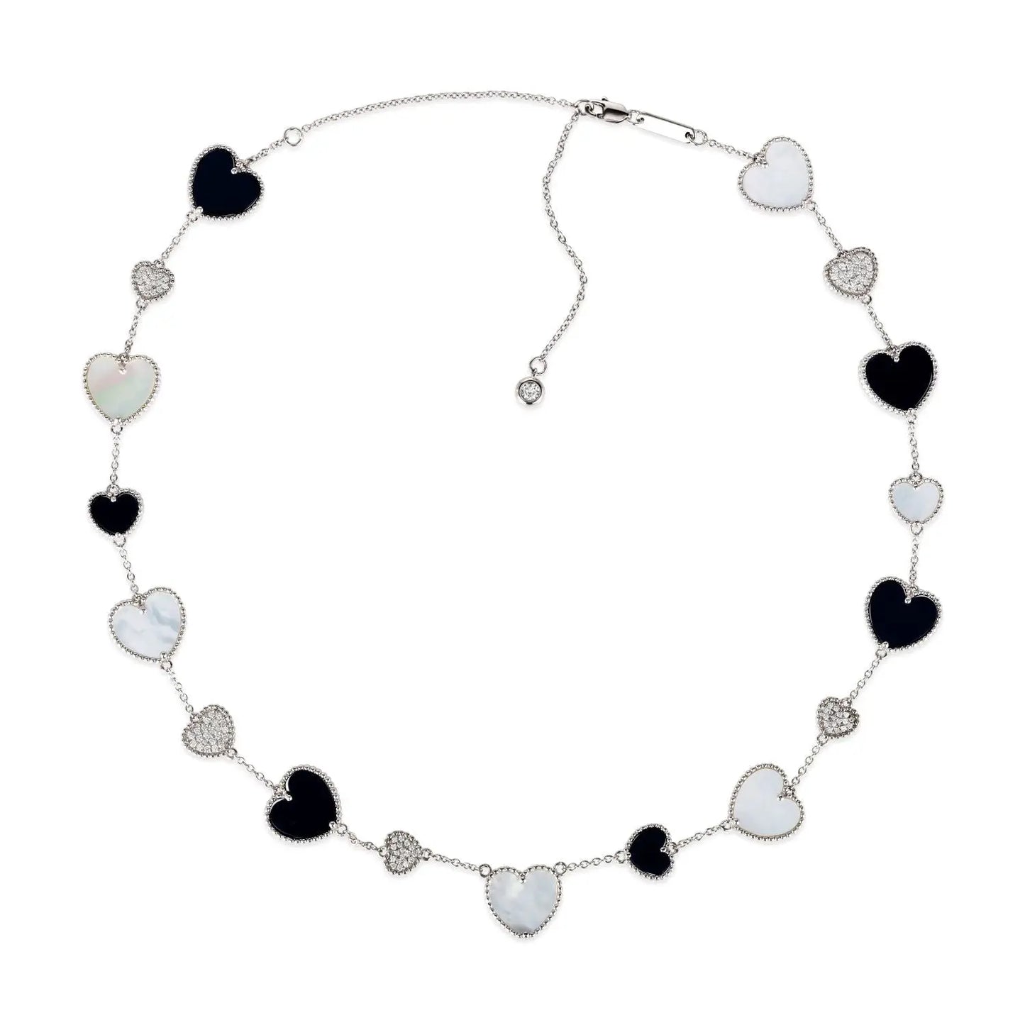 Gem Inlay Motif Necklace - Anna Zuckerman
