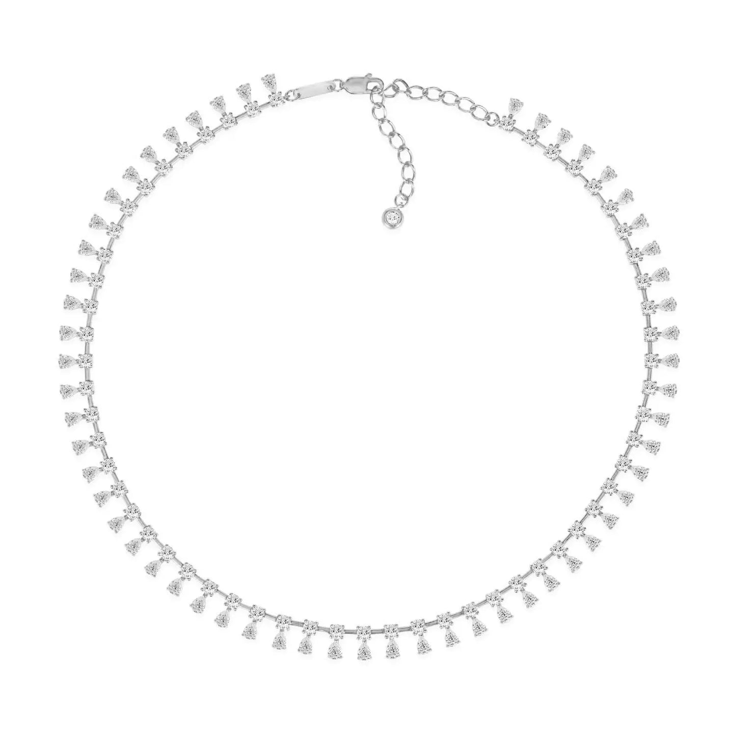 Giselle 20ctw Diamond Crystalline Choker Necklace Anna Zuckerman Retail