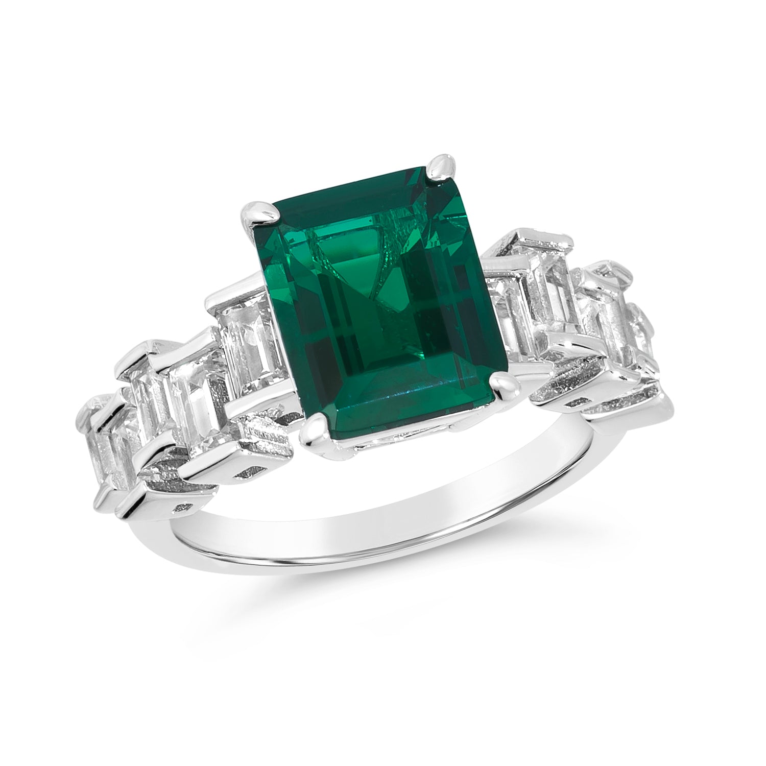 Anna Zuckerman Queen Victoria Emerald Ring 0593