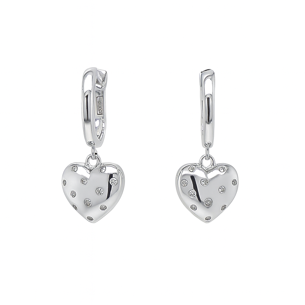 Heart Throb Drops in Platinum