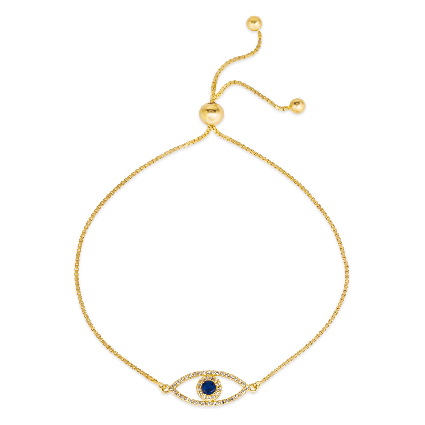 House of Zuckerman 27 Sapphire Blue Eye Bolo Bracelet