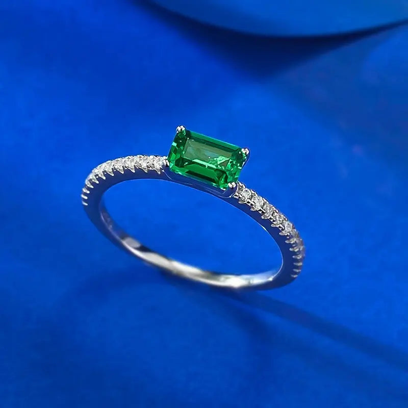 Petite Emerald Ring Anna Zuckerman